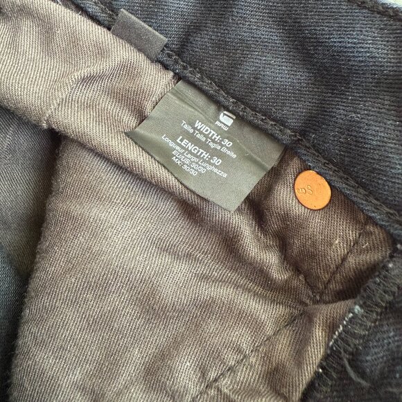G-Star 3301 Slim Jeans Vintage Dark Aged Men W30 L30 - Picture 8 of 9